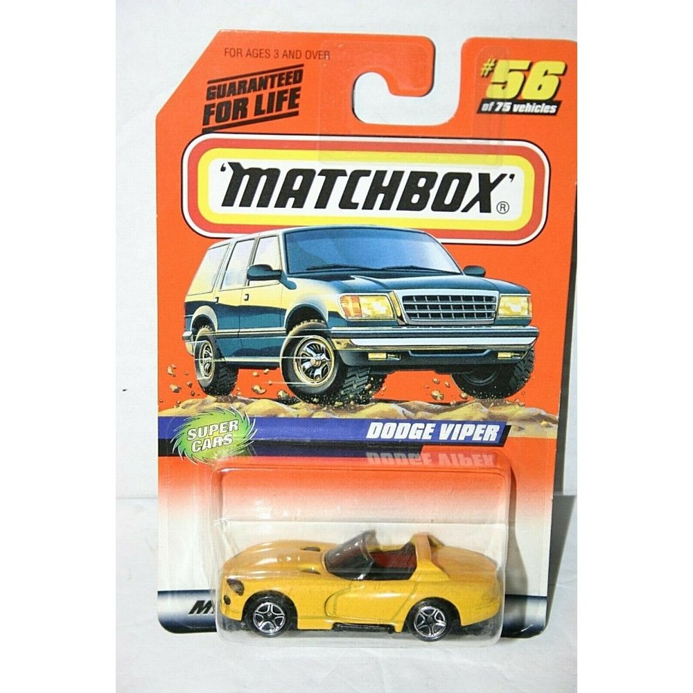 Matchbox Dodge Viper Super Cars  # 56 yellow